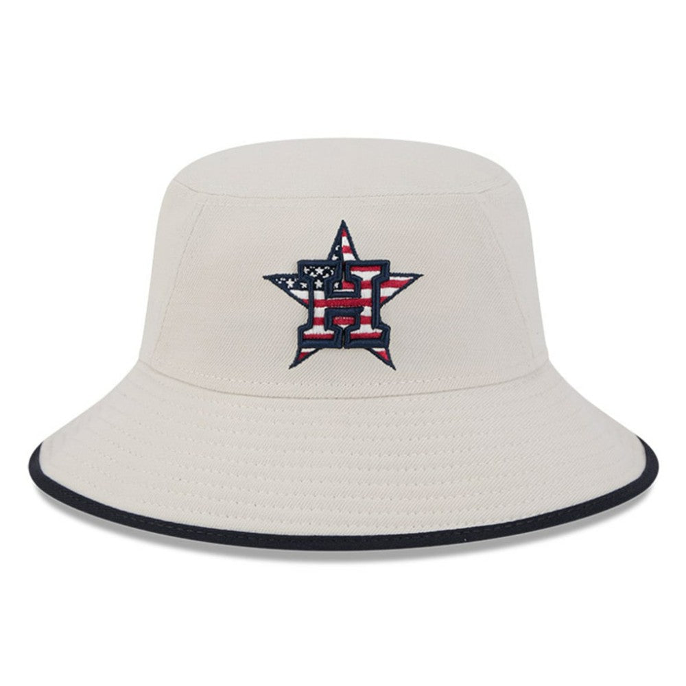 Houston Astros 2024 Fourth of July Bucket Hat Khaki