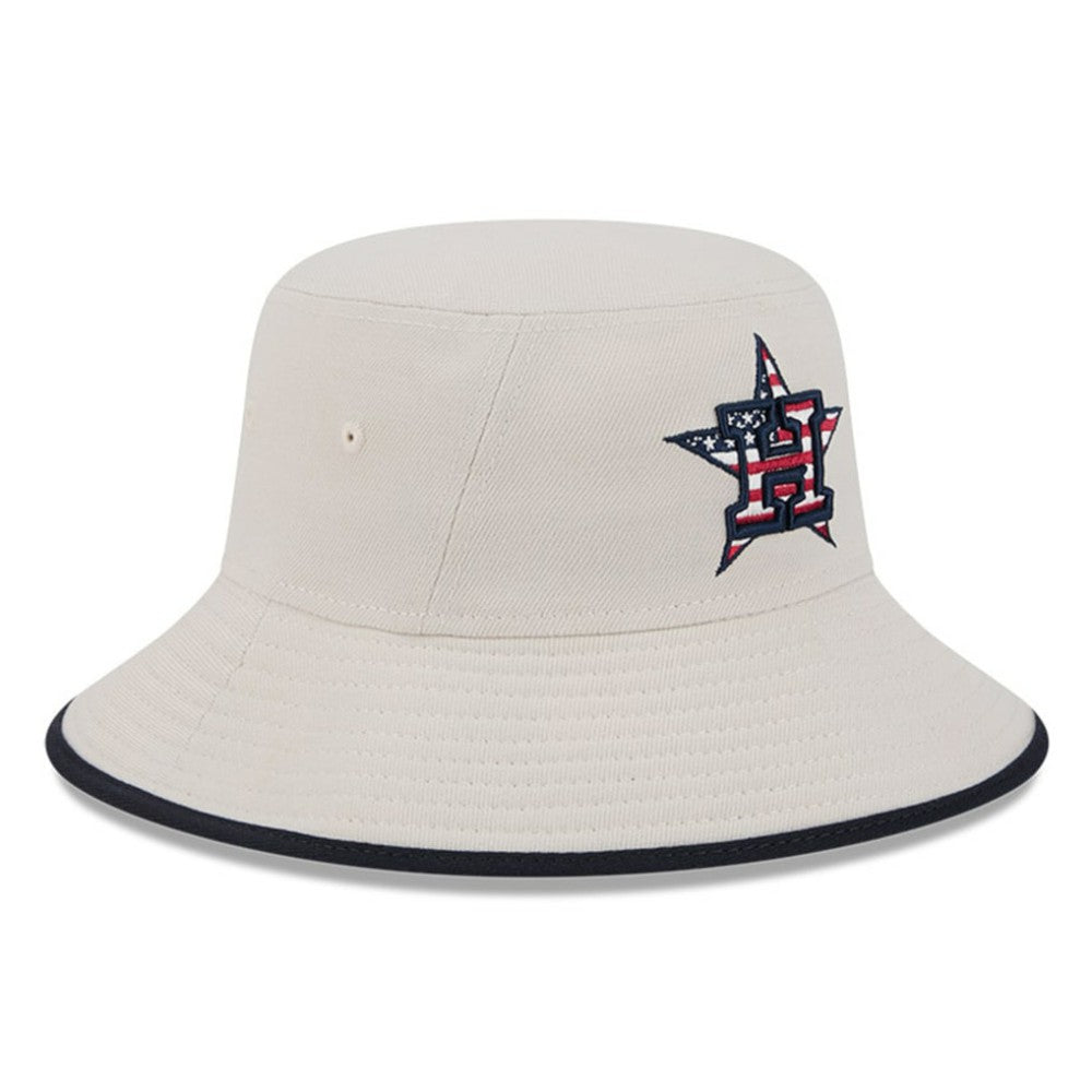 Houston Astros 2024 Fourth of July Bucket Hat Khaki