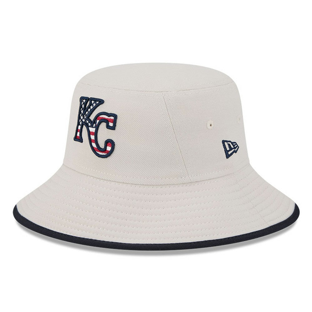 Kansas City Royals 2024 Fourth of July Bucket Hat Khaki
