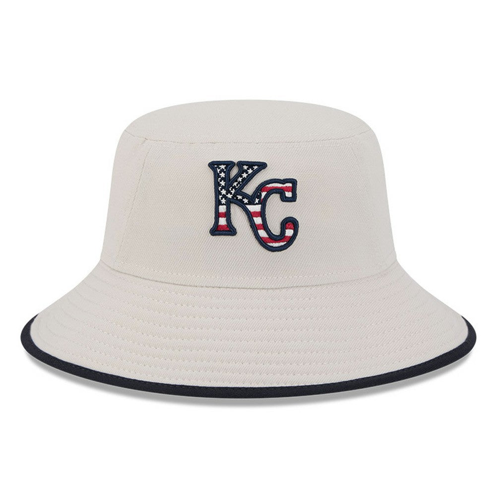 Kansas City Royals 2024 Fourth of July Bucket Hat Khaki