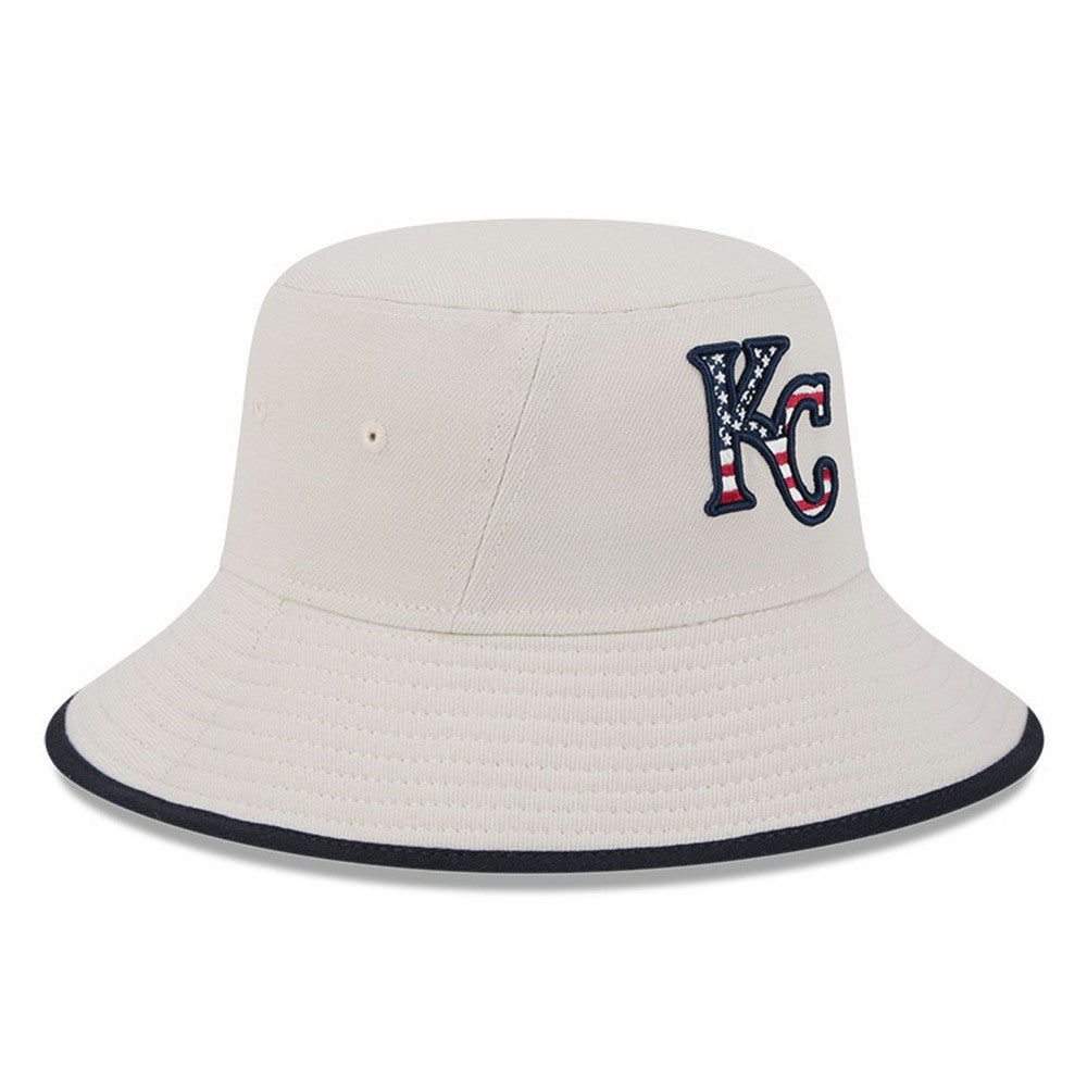 Kansas City Royals 2024 Fourth of July Bucket Hat Khaki