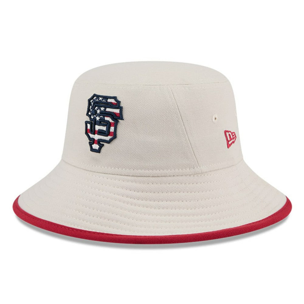 San Francisco Giants 2024 Fourth of July Bucket Hat Khaki