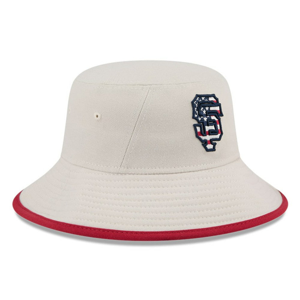 San Francisco Giants 2024 Fourth of July Bucket Hat Khaki