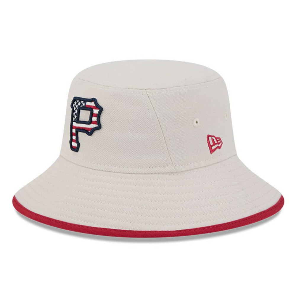 Pittsburgh Pirates 2024 Fourth of July Bucket Hat Khaki