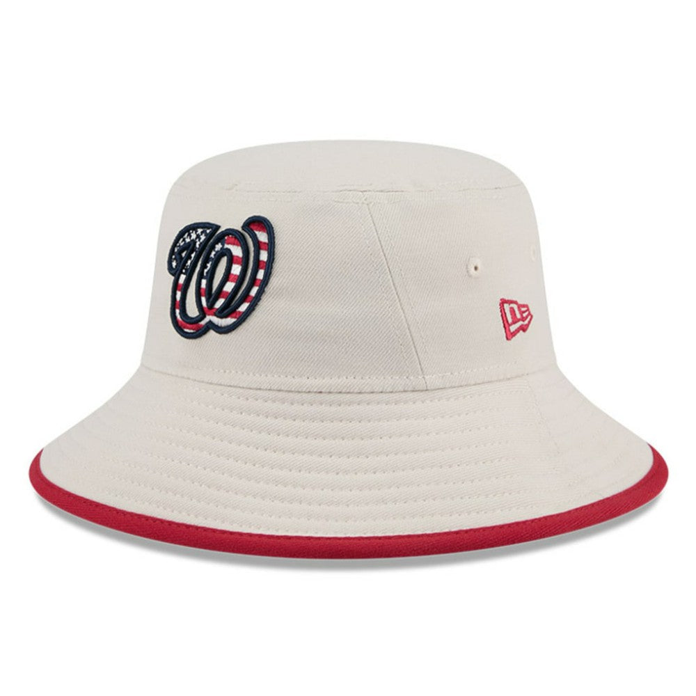 Washington Nationals 2024 Fourth of July Bucket Hat Khaki