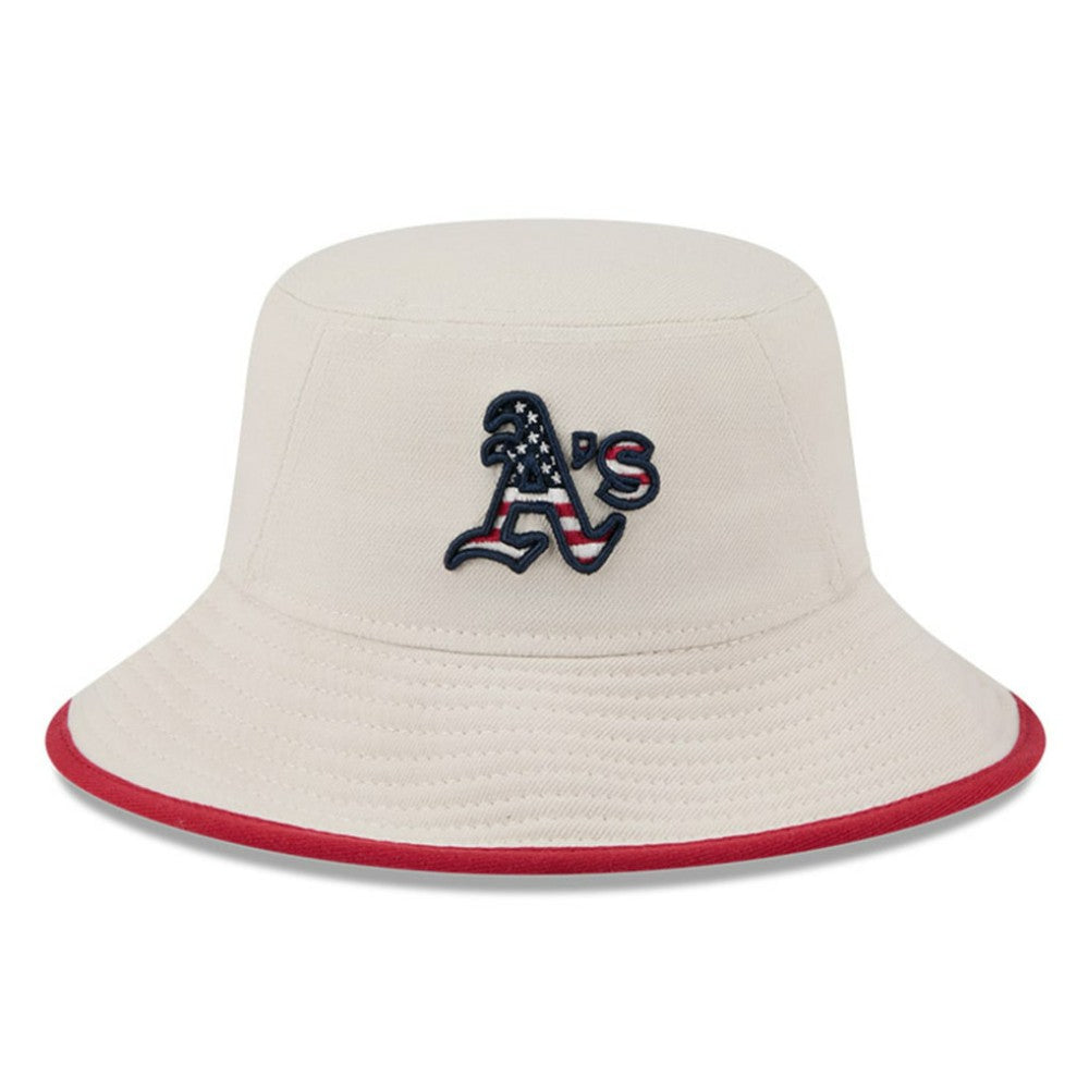 Athletics 2024 Fourth of July Bucket Hat Khaki