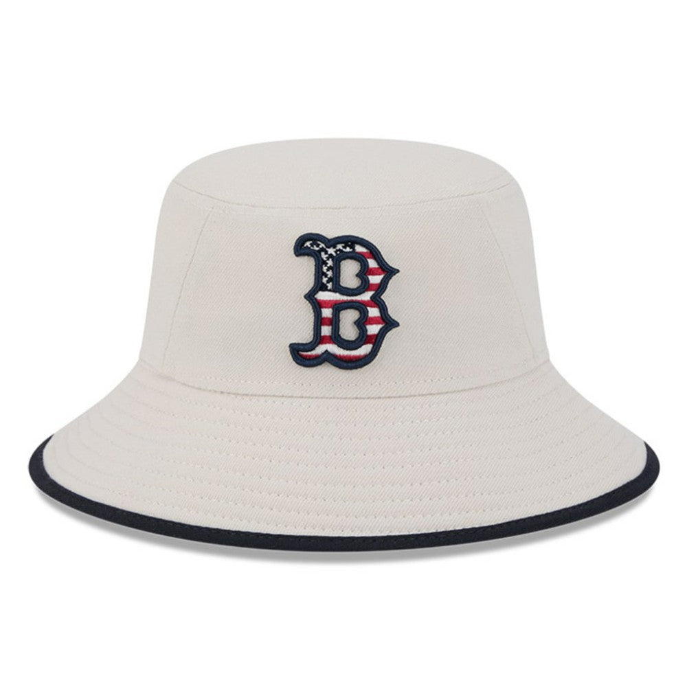 Boston Red Sox 2024 Fourth of July Bucket Hat Khaki