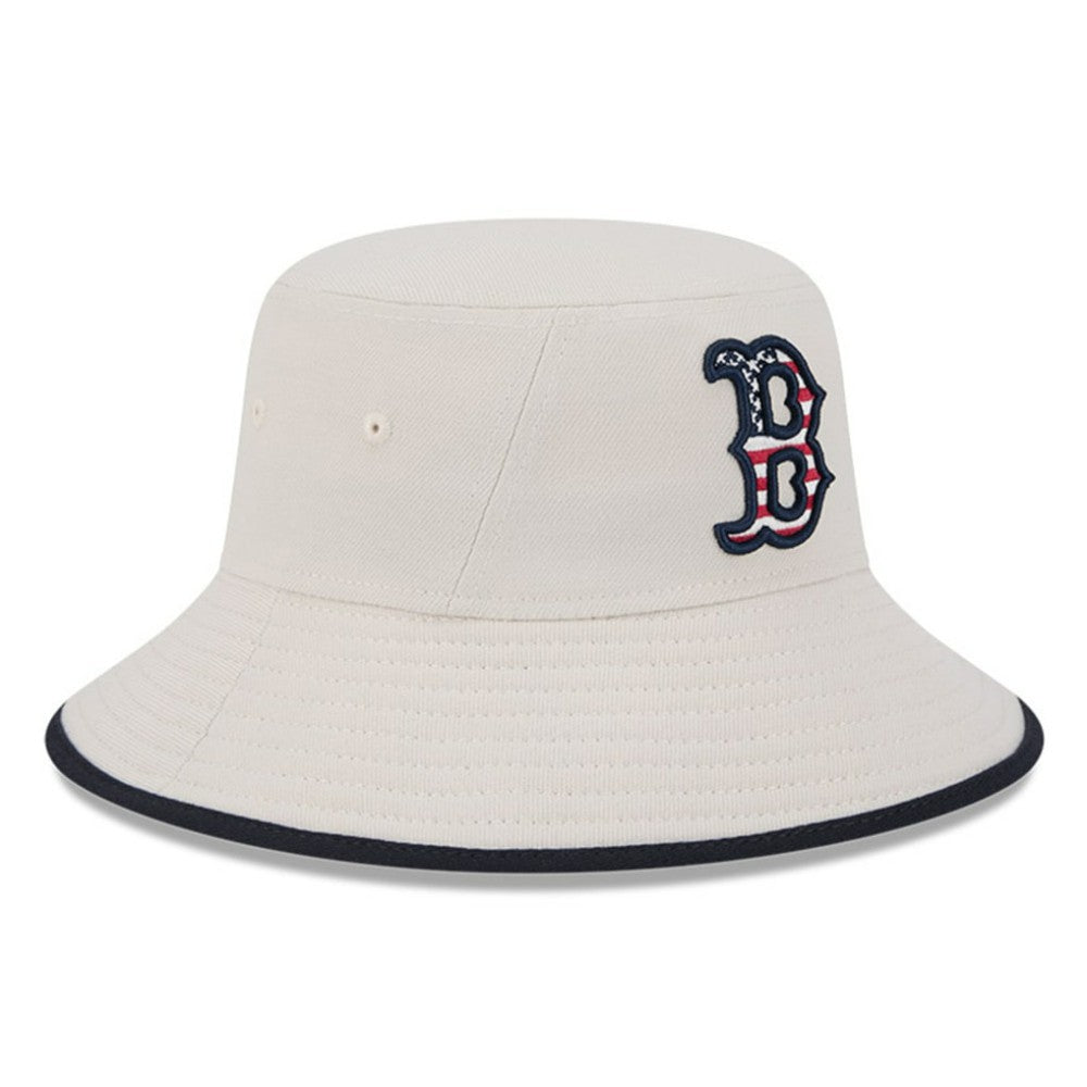 Boston Red Sox 2024 Fourth of July Bucket Hat Khaki