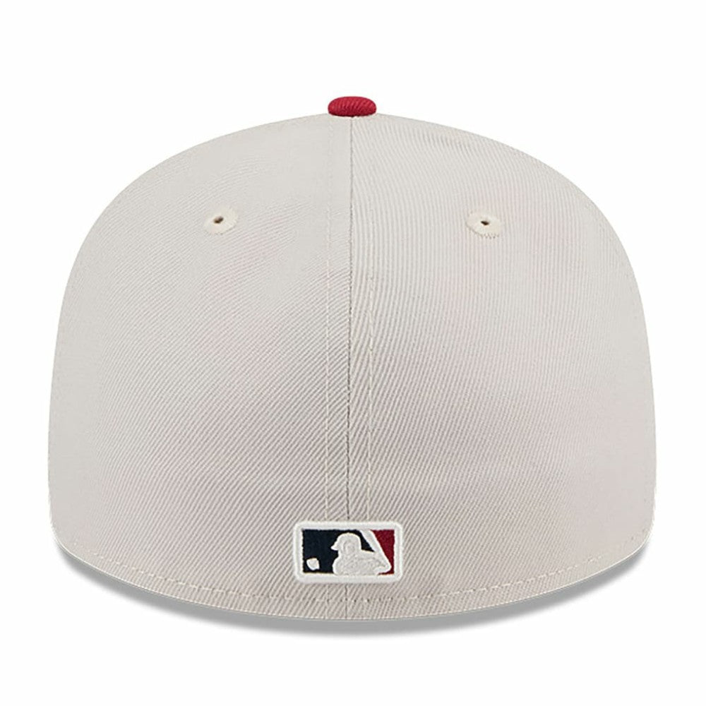 Athletics 2024 Fourth of July Low Profile 59FIFTY Fitted Hat Khaki/Red