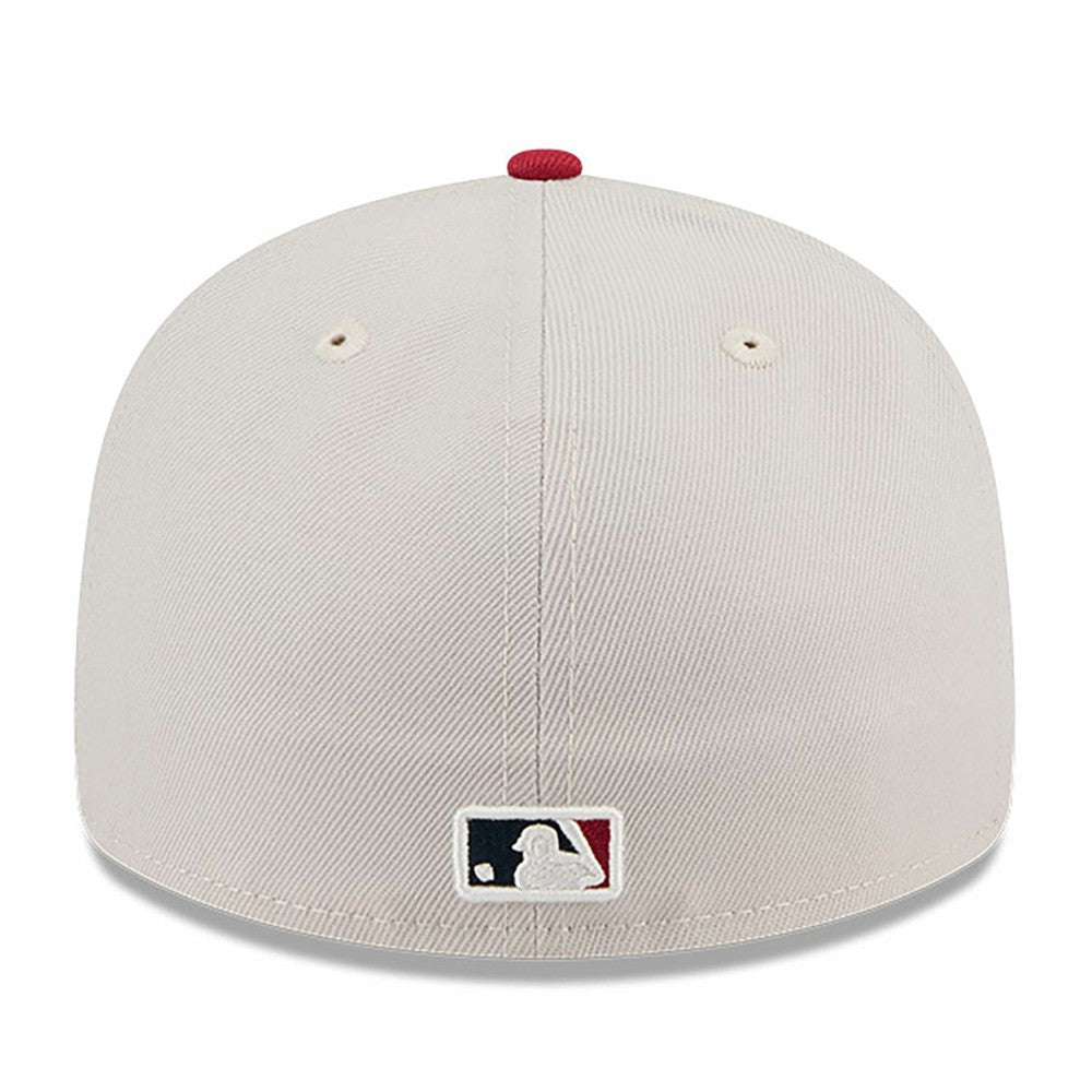 Los Angeles Angels 2024 Fourth of July Low Profile 59FIFTY Fitted Hat Khaki/Red