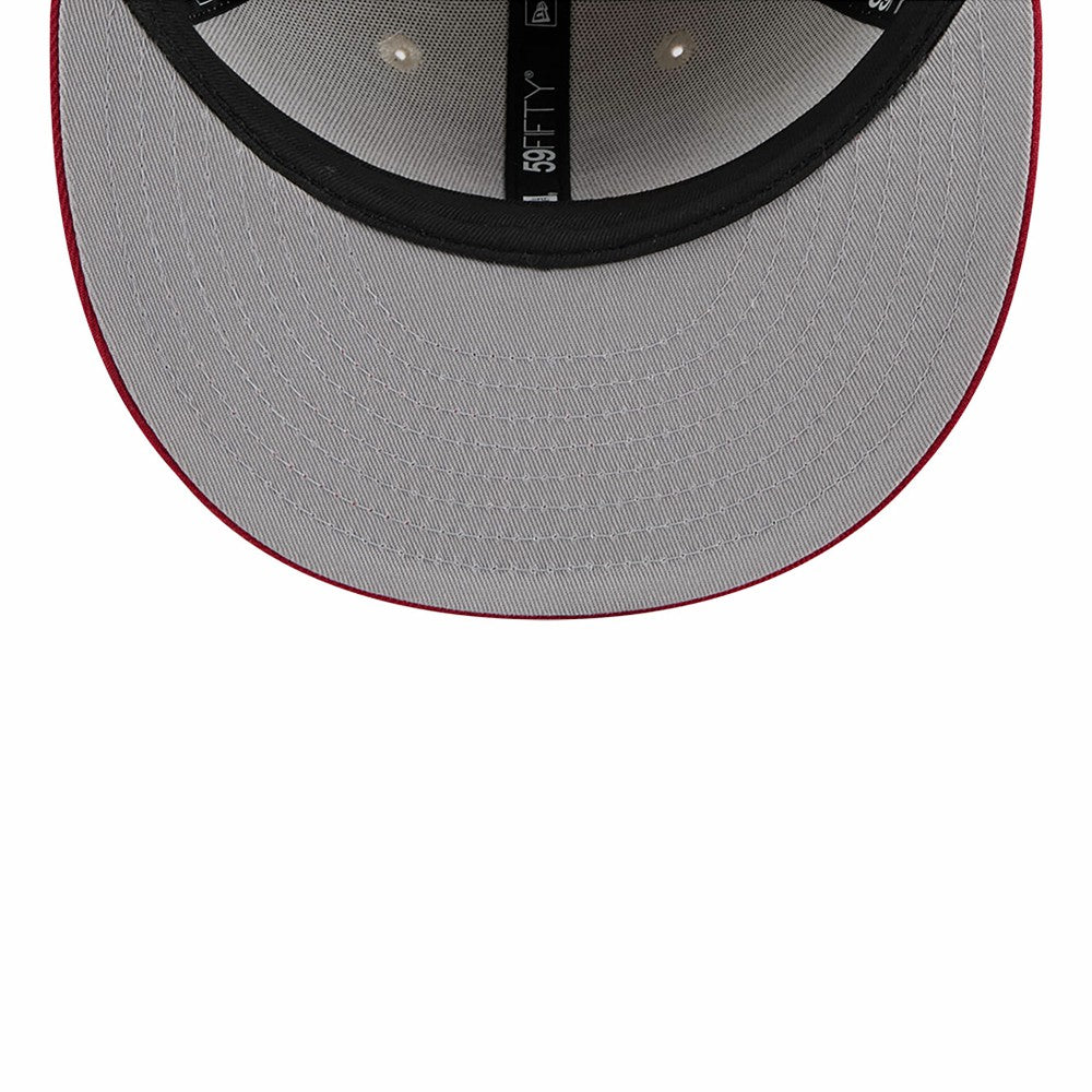Los Angeles Angels 2024 Fourth of July Low Profile 59FIFTY Fitted Hat Khaki/Red