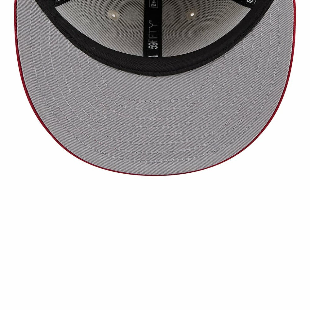Washington Nationals 2024 Fourth of July Low Profile 59FIFTY Fitted Hat Khaki/Red