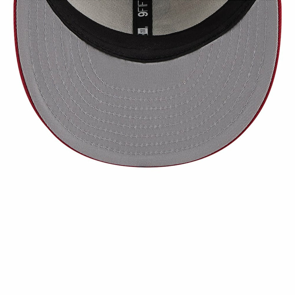 Chicago White Sox 2024 Fourth of July Trucker Low Profile 9FIFTY Snapback Hat Khaki/Red