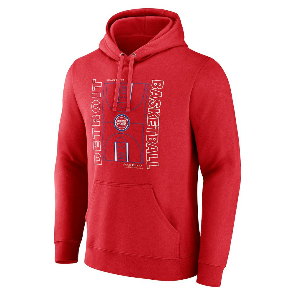 Detroit Pistons Michelob Ultra Full Court Pullover Hoodie - Red cheap