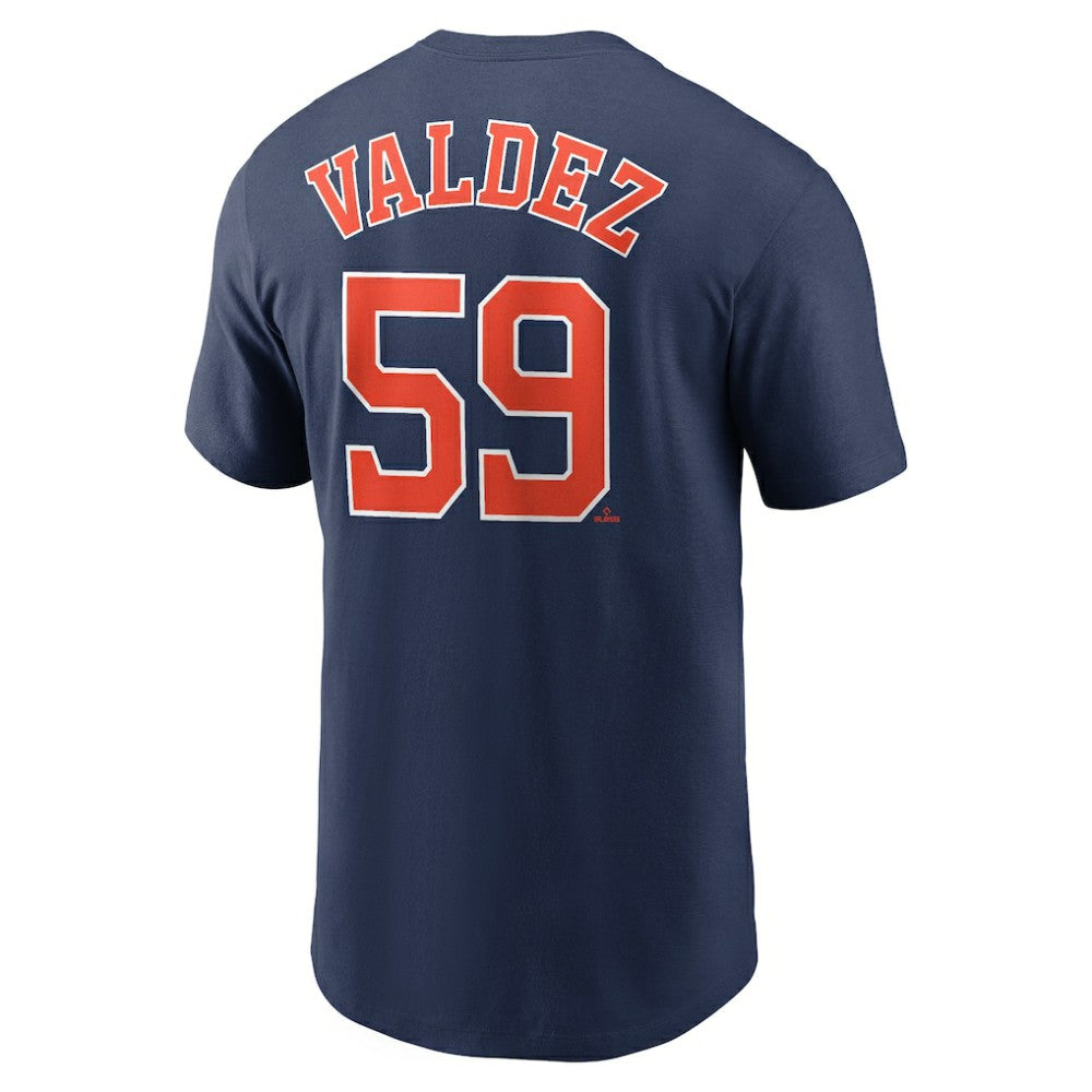 Framber Valdez Houston Astros Fuse Name & Number T-Shirt Navy
