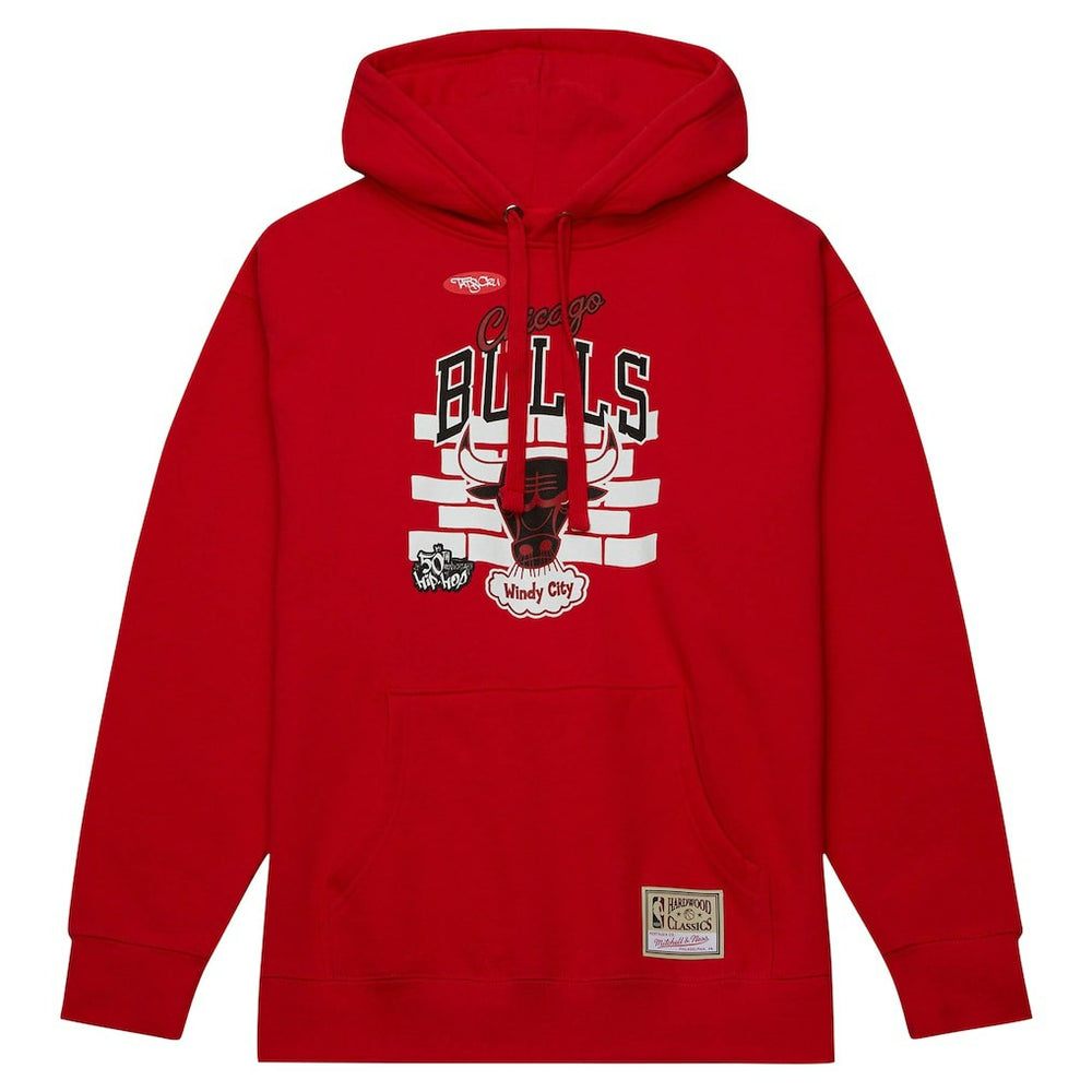 Chicago Bulls x Tats Cru Hardwood Classics Brick Pullover Hoodie sale - Red discount