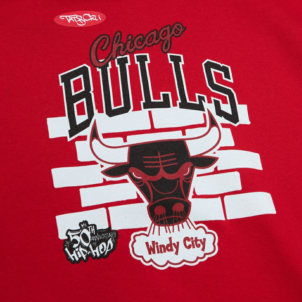 Chicago Bulls x Tats Cru Hardwood Classics Brick Pullover Hoodie sale - Red discount