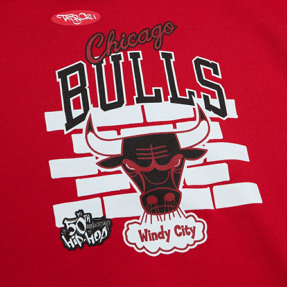 Chicago Bulls x Tats Cru Hardwood Classics Brick Pullover Hoodie sale - Red discount