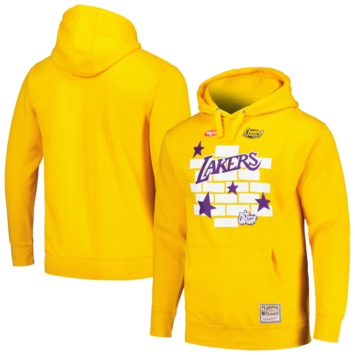 Los Angeles Lakers x Tats Cru Hardwood Classics Brick Pullover Hoodie - Gold outlet
