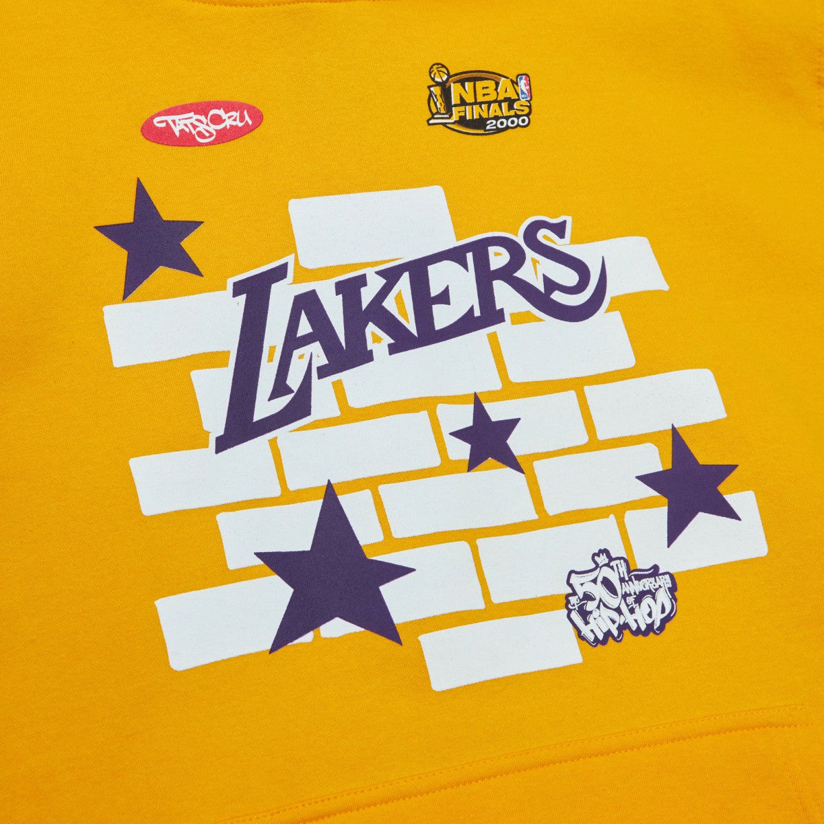 Los Angeles Lakers x Tats Cru Hardwood Classics Brick Pullover Hoodie - Gold outlet