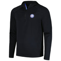 Philadelphia 76ers Levelwear Zander Hoodie Raglan Quarter-Zip Top - Black discount