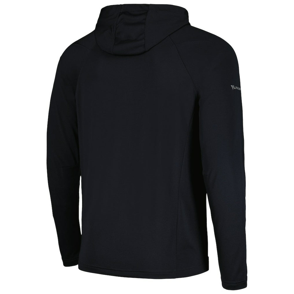 Philadelphia 76ers Levelwear Zander Hoodie Raglan Quarter-Zip Top - Black discount