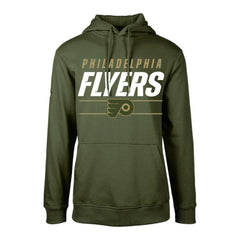 Philadelphia Flyers Levelwear Youth Podium Fleece Pullover Hoodie - Olive Hoodies