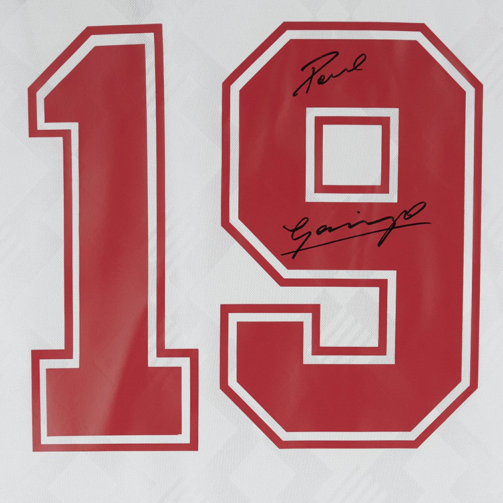 Paul Gascoigne England National Team Autographed 1990 Home Jersey discount