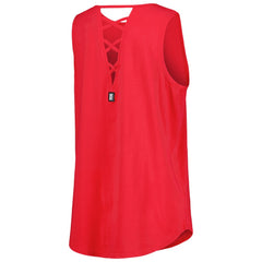 Los Angeles Angels DKNY Sport Women's Claire Fashion Tri-Blend Tank Top Red