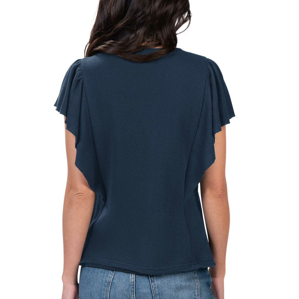 Minnesota Twins G-III 4Her by Carl Banks Women's Crowd Wave T-Shirt Navy