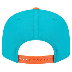 Miami Dolphins New Era Team Establish 9FIFTY Snapback Hat - Aqua/Orange cheap