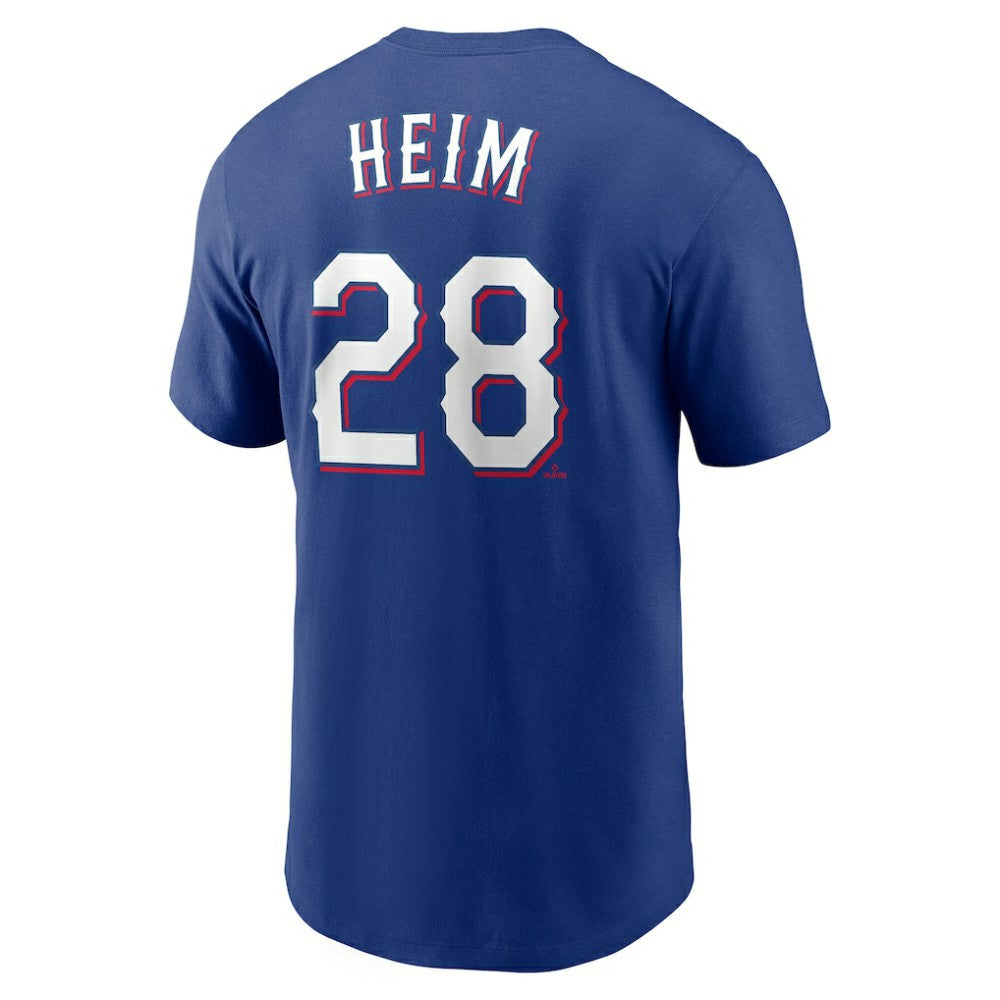 Jonah Heim Texas Rangers Youth Name & Number T-Shirt Royal