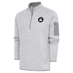 Boston Celtics Antigua Metallic Logo Fortune Quarter-Zip Jacket - Heather Gray online