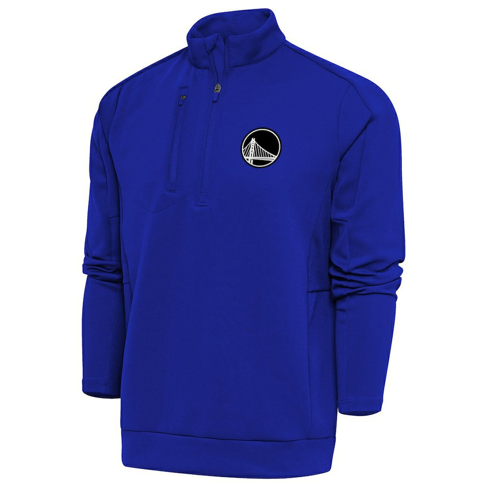 Golden State Warriors Antigua Metallic Logo Generation Quarter-Zip Top sale - Royal online