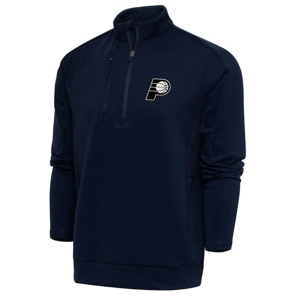 Indiana Pacers Antigua Metallic Logo Generation Quarter-Zip Top - Navy on sale
