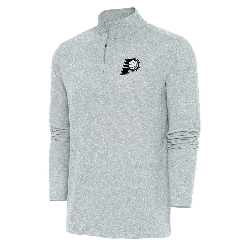 Indiana Pacers Antigua Hunk Quarter-Zip Top - Heather Gray on sale