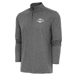 Los Angeles Lakers Antigua Hunk Quarter-Zip Top - Heather Black for sale