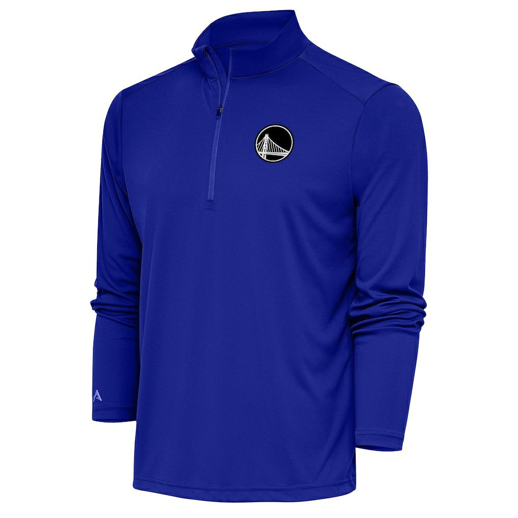Golden State Warriors Antigua Metallic Logo Tribute Quarter-Zip Top sale - Royal outlet