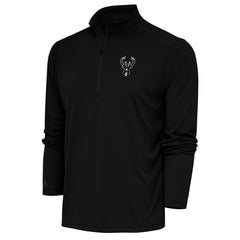 Milwaukee Bucks Antigua Metallic Logo Tribute Quarter-Zip Top - Black discount
