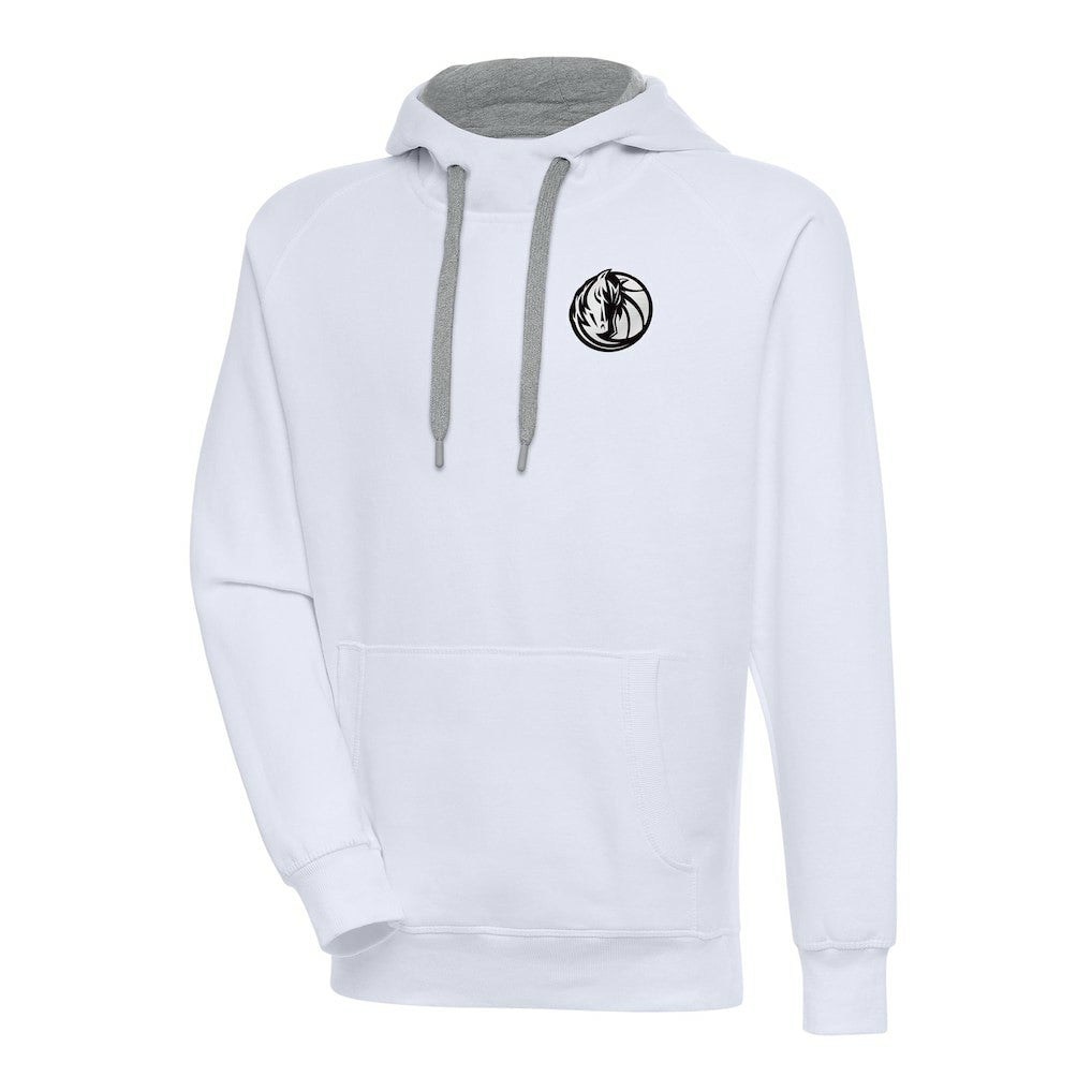 Dallas Mavericks Antigua Metallic Logo Victory Raglan Pullover Hoodie sale - White shop
