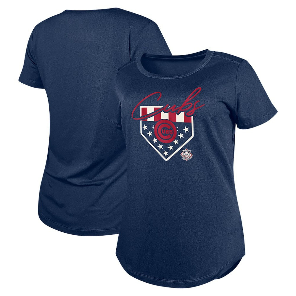 Chicago Cubs Women's Americana T-Shirt Navy