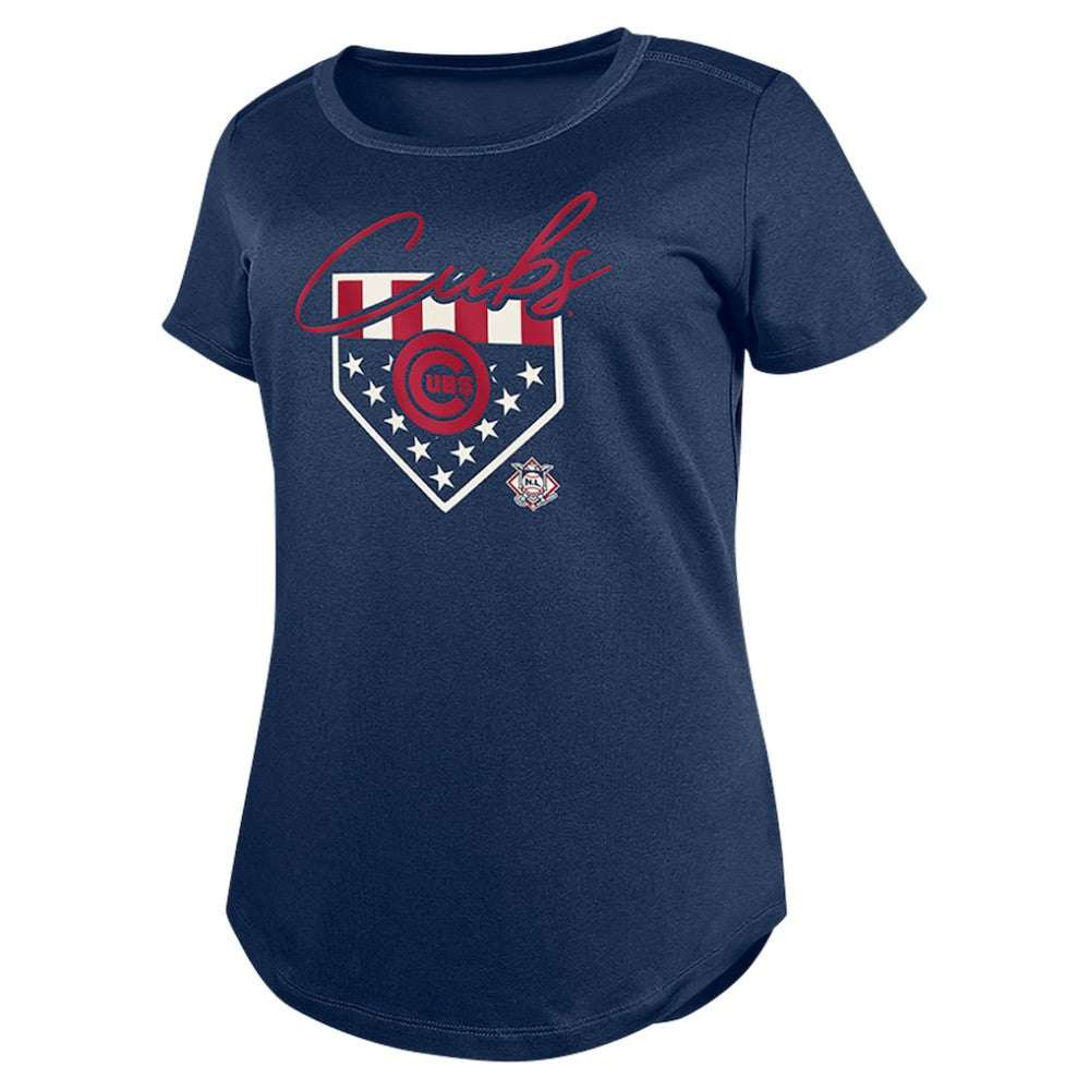 Chicago Cubs Women's Americana T-Shirt Navy