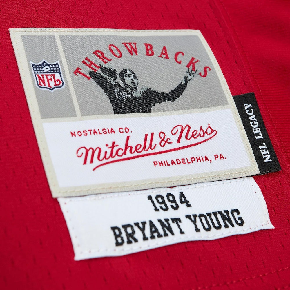 Bryant Young San Francisco 49ers Legacy Replica Jersey - Scarlet discount