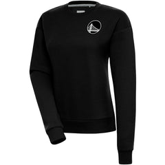 Golden State Warriors Antigua Women's Brushed Metallic Victory Pullover Sweatshirt - Black discount