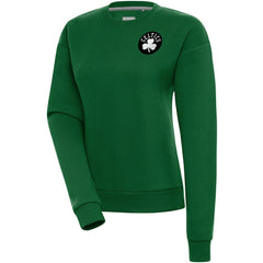 Boston Celtics Antigua Women's Brushed Metallic Victory Pullover Sweatshirt - Kelly Green online