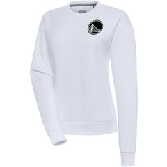 Golden State Warriors Antigua Women's Brushed Metallic Victory Pullover Sweatshirt - White online