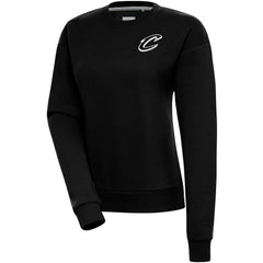 Cleveland Cavaliers Antigua Women's Brushed Metallic Victory Pullover Sweatshirt - Black on sale