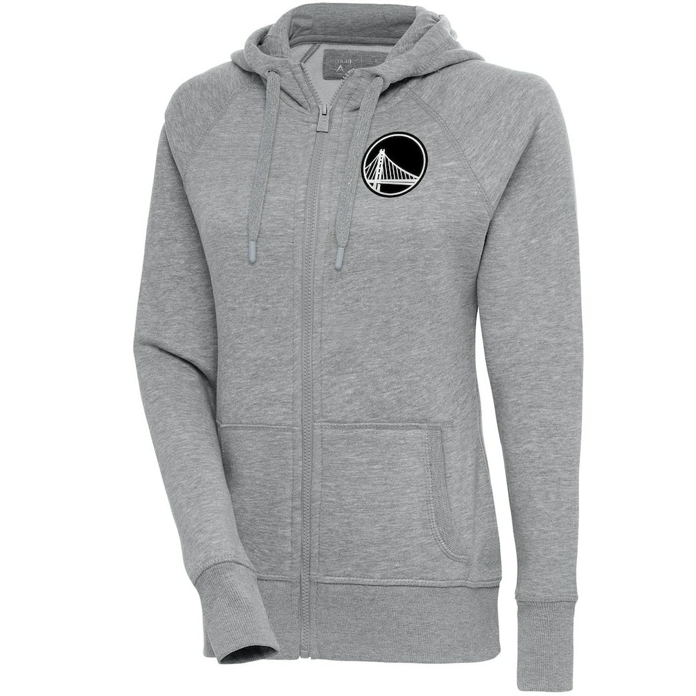 Golden State Warriors Antigua Women's Brushed Metallic Victory Full-Zip Hoodie - Heather Gray cheap