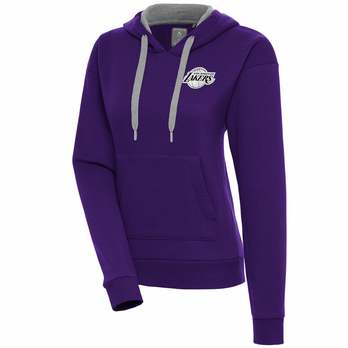 Los Angeles Lakers Antigua Women's Brushed Metallic Victory Pullover Hoodie - Purple online