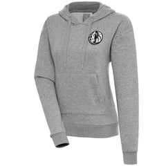 Dallas Mavericks Antigua Women's Brushed Metallic Victory Pullover Hoodie - Heather Gray discount